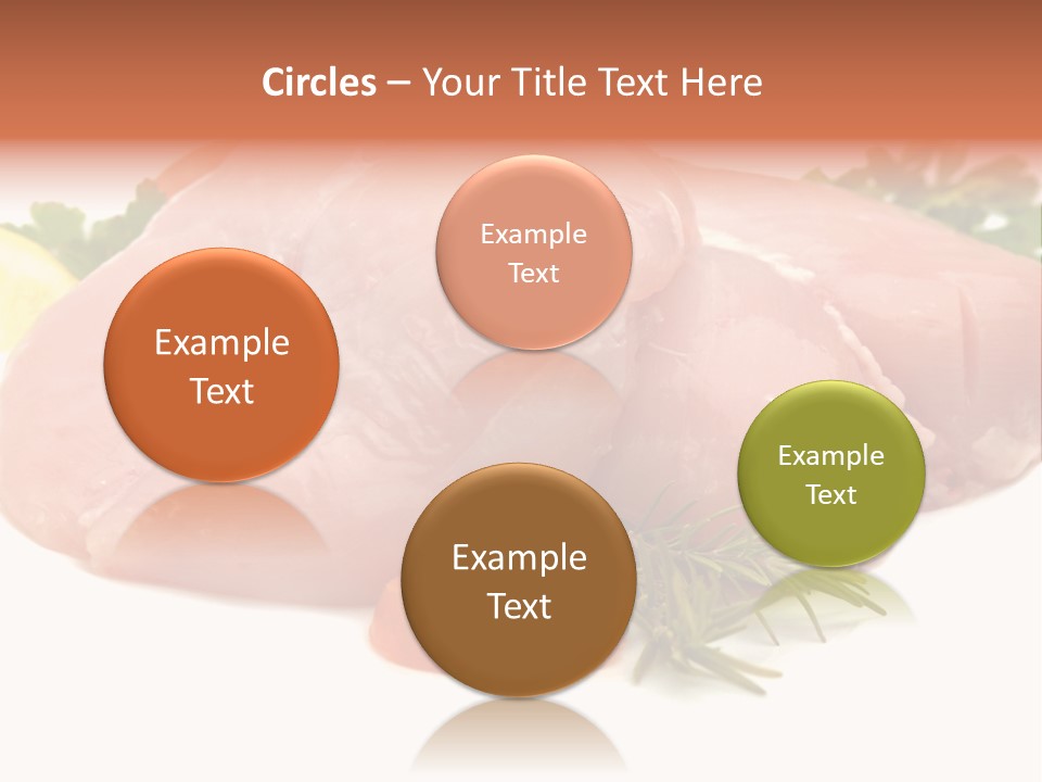 Chicken Macro Rosemary PowerPoint Template