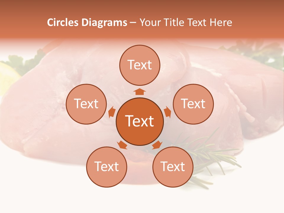 Chicken Macro Rosemary PowerPoint Template