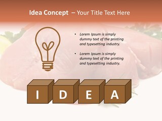 Chicken Macro Rosemary PowerPoint Template