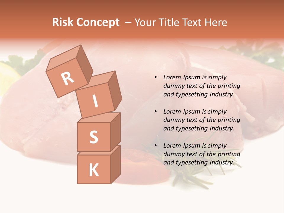 Chicken Macro Rosemary PowerPoint Template