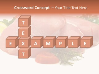 Chicken Macro Rosemary PowerPoint Template