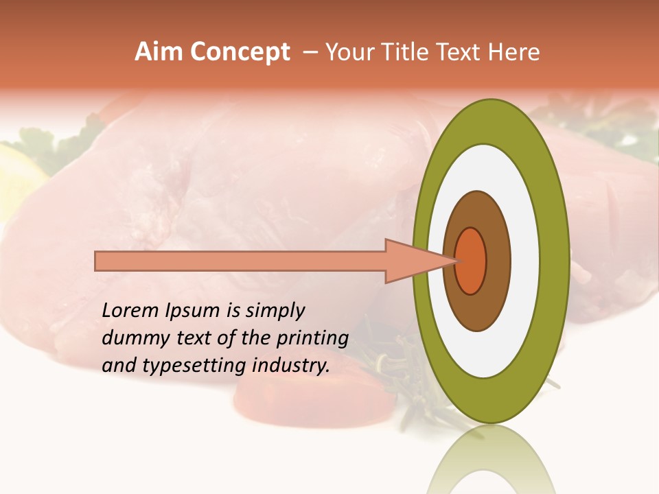 Chicken Macro Rosemary PowerPoint Template