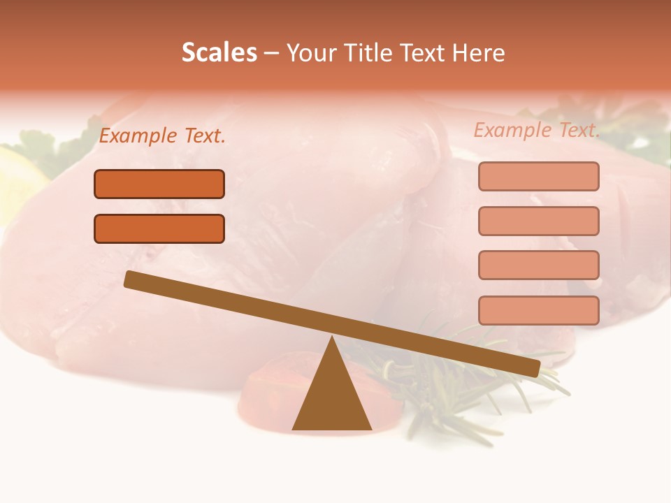 Chicken Macro Rosemary PowerPoint Template