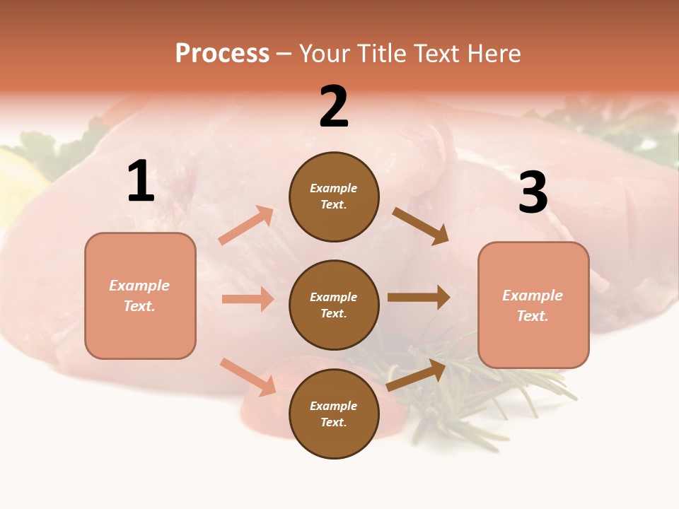 Chicken Macro Rosemary PowerPoint Template