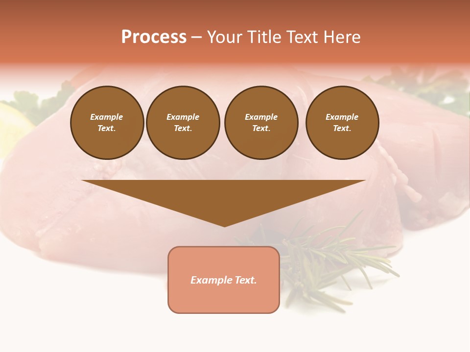 Chicken Macro Rosemary PowerPoint Template