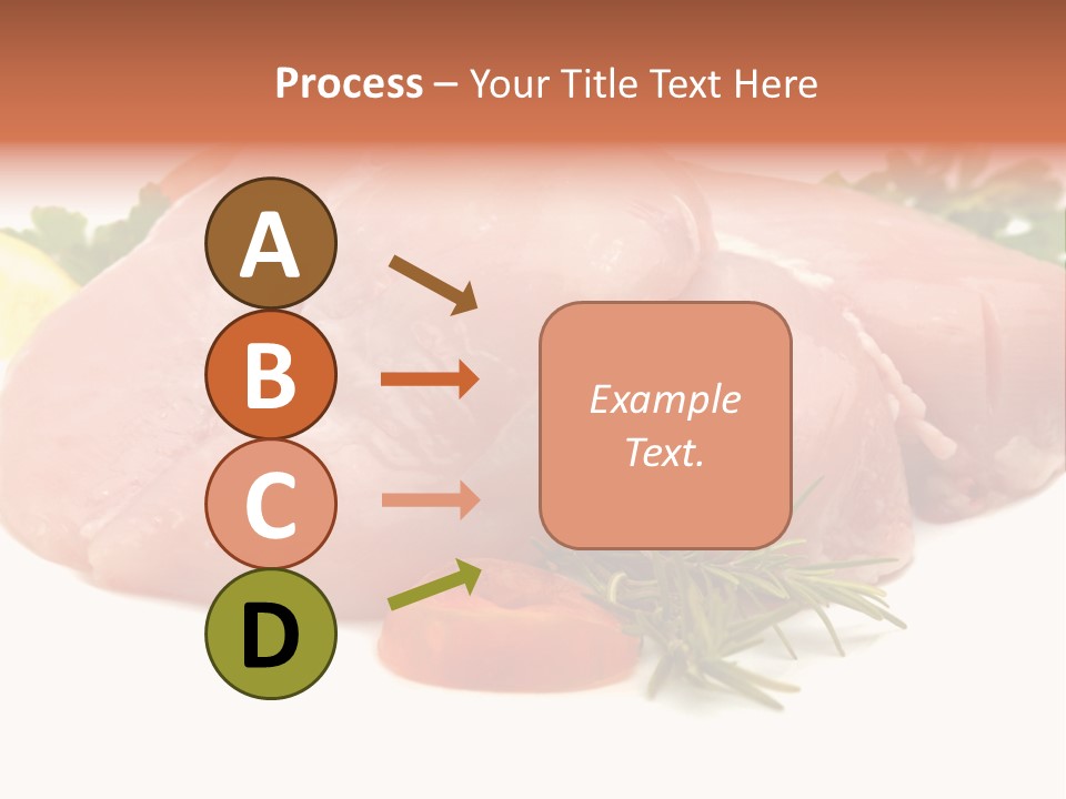 Chicken Macro Rosemary PowerPoint Template
