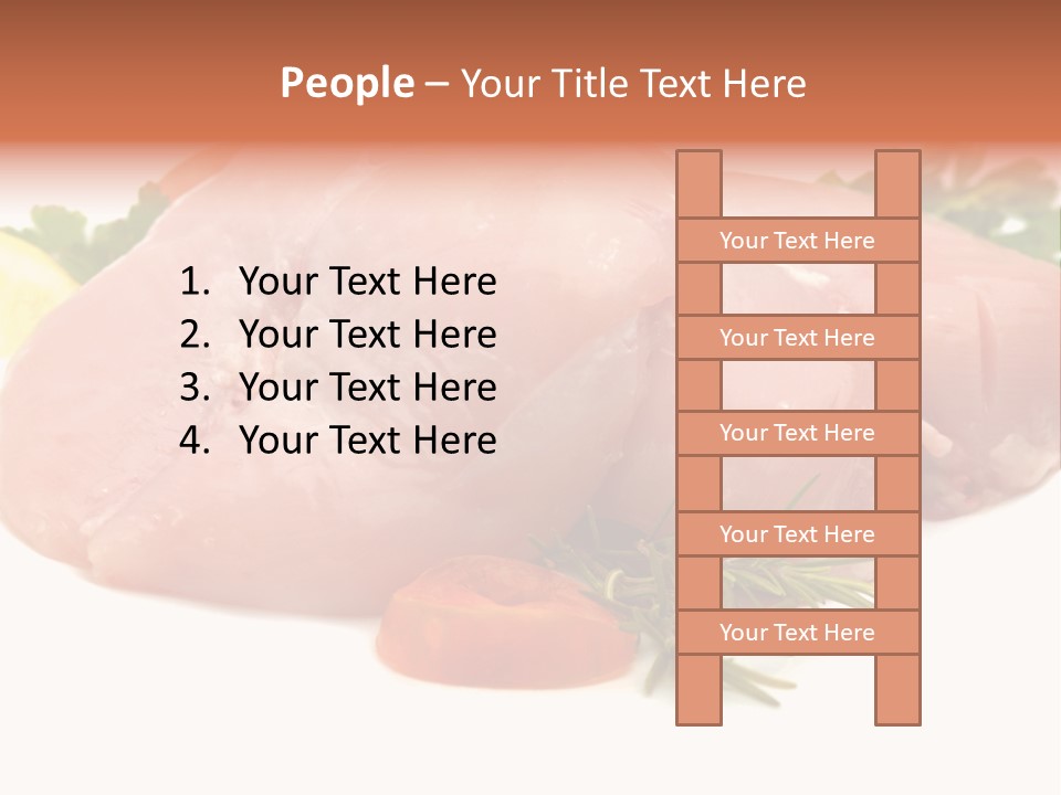 Chicken Macro Rosemary PowerPoint Template