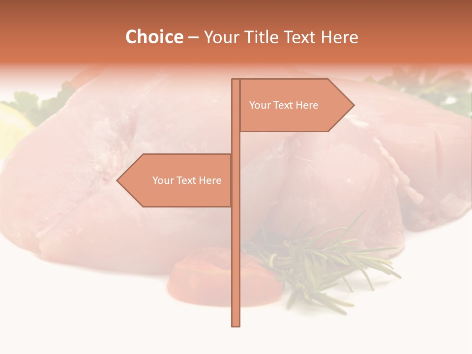 Chicken Macro Rosemary PowerPoint Template