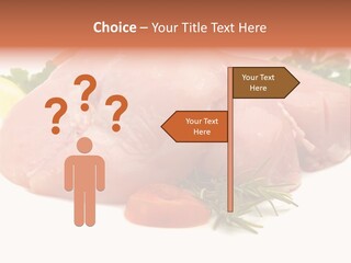 Chicken Macro Rosemary PowerPoint Template