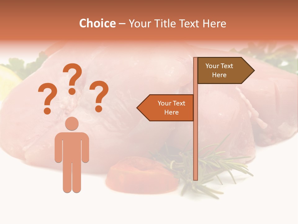 Chicken Macro Rosemary PowerPoint Template