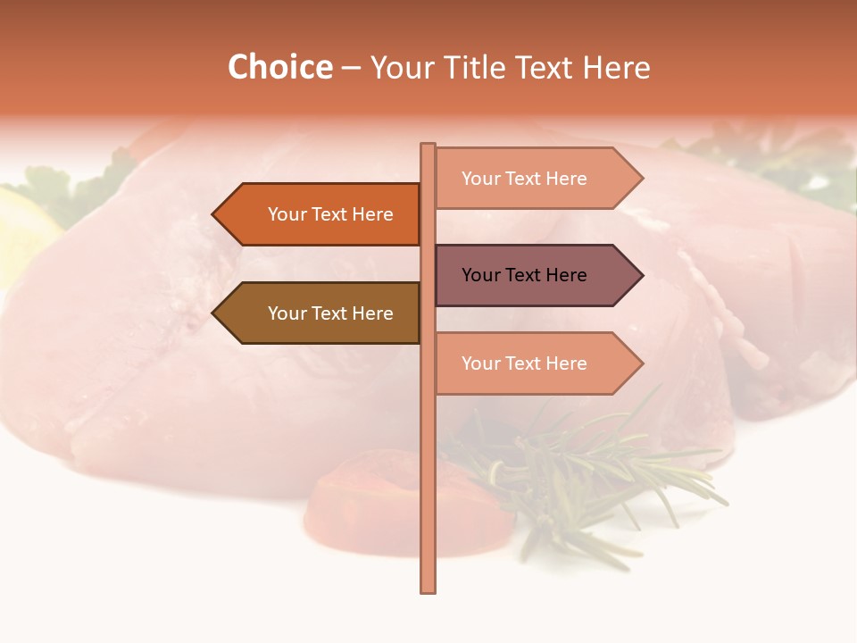 Chicken Macro Rosemary PowerPoint Template