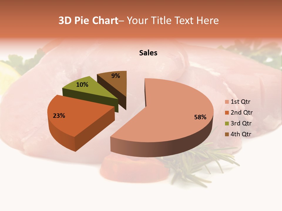 Chicken Macro Rosemary PowerPoint Template