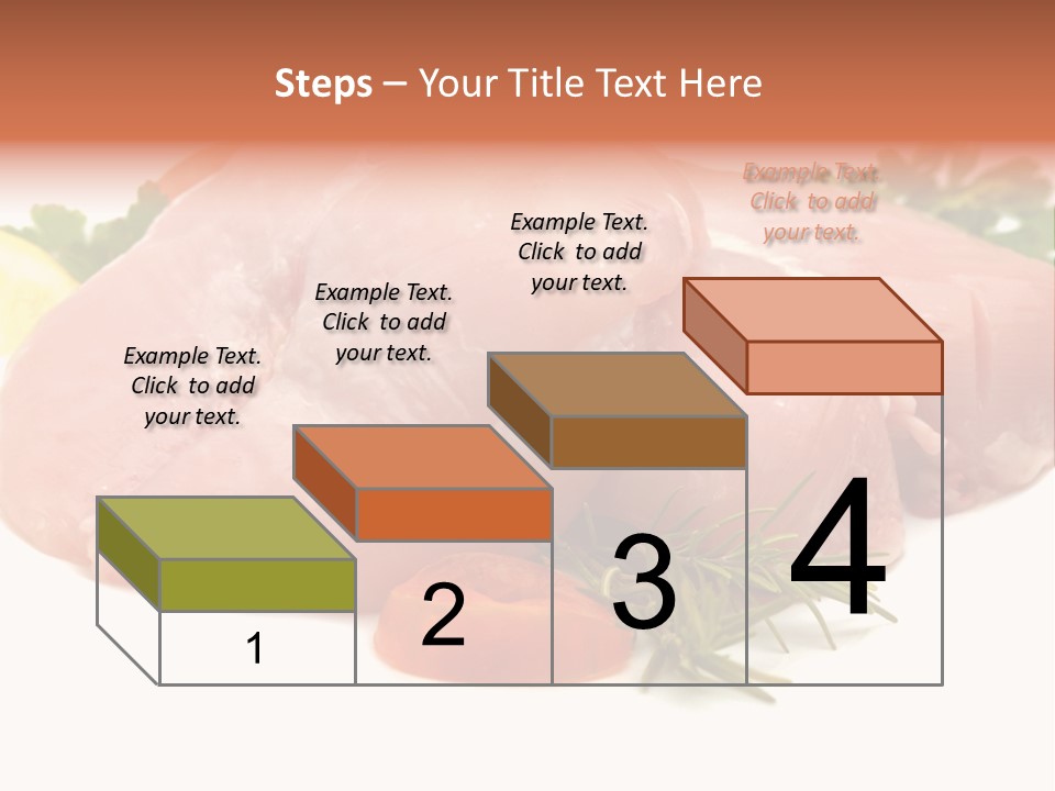 Chicken Macro Rosemary PowerPoint Template