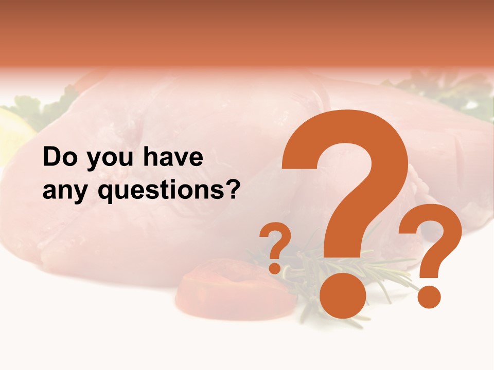 Chicken Macro Rosemary PowerPoint Template