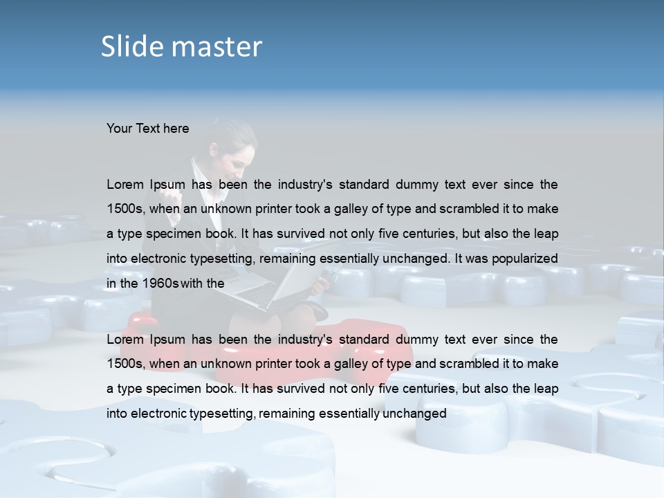 Jigsaw Plan Success PowerPoint Template