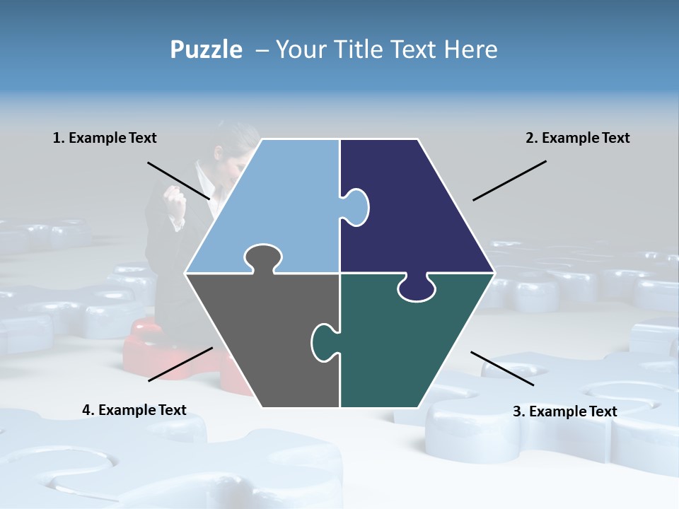 Jigsaw Plan Success PowerPoint Template