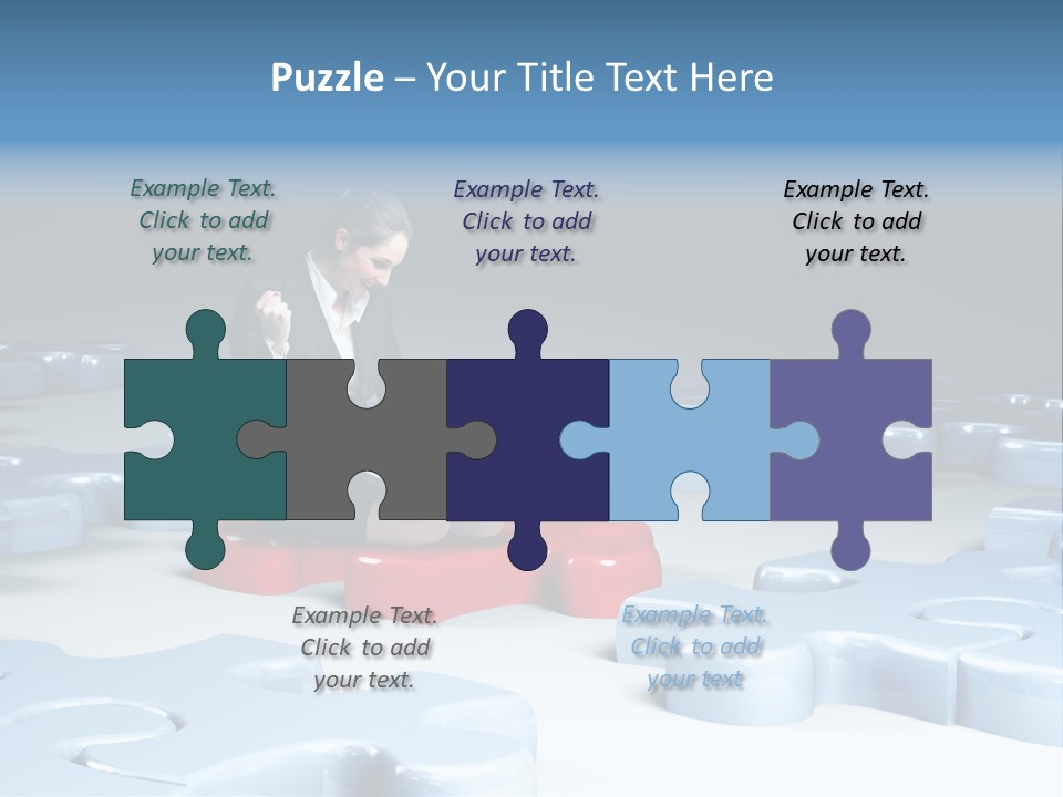 Jigsaw Plan Success PowerPoint Template