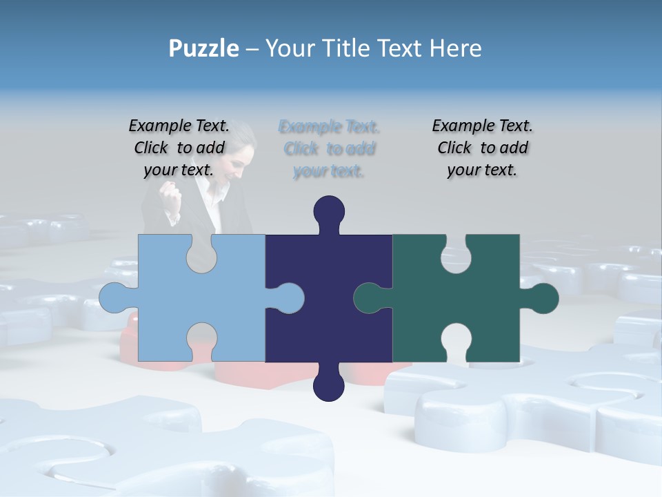 Jigsaw Plan Success PowerPoint Template