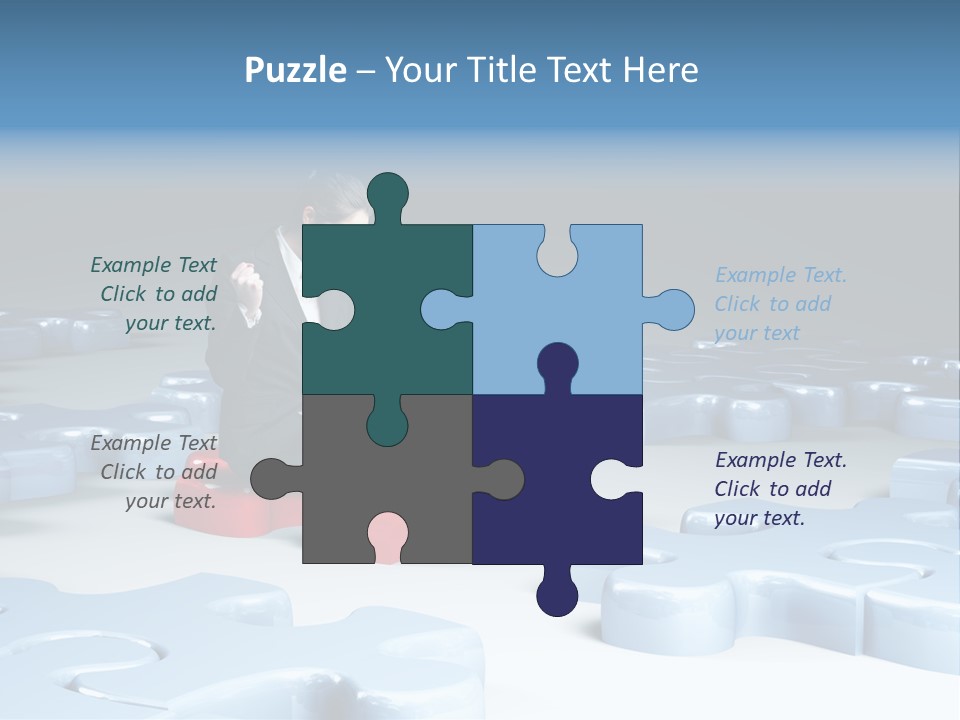 Jigsaw Plan Success PowerPoint Template
