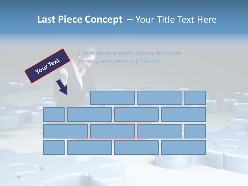 Jigsaw Plan Success PowerPoint Template