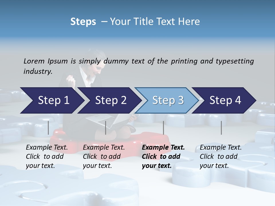 Jigsaw Plan Success PowerPoint Template