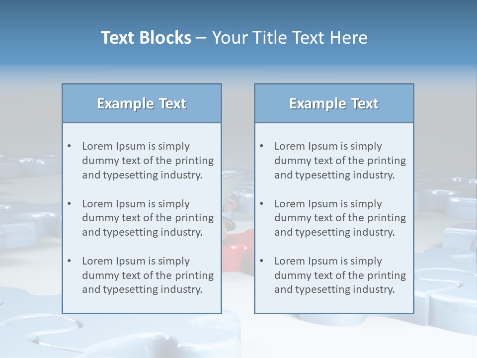 Jigsaw Plan Success PowerPoint Template