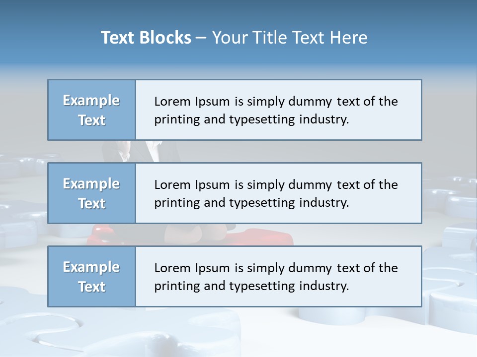 Jigsaw Plan Success PowerPoint Template