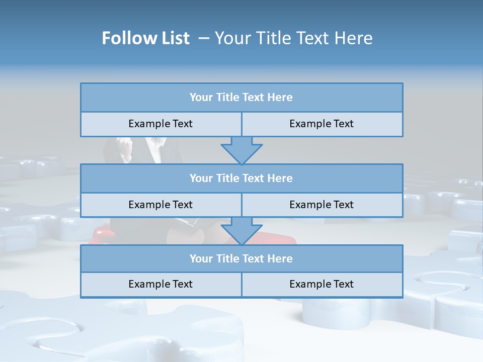 Jigsaw Plan Success PowerPoint Template