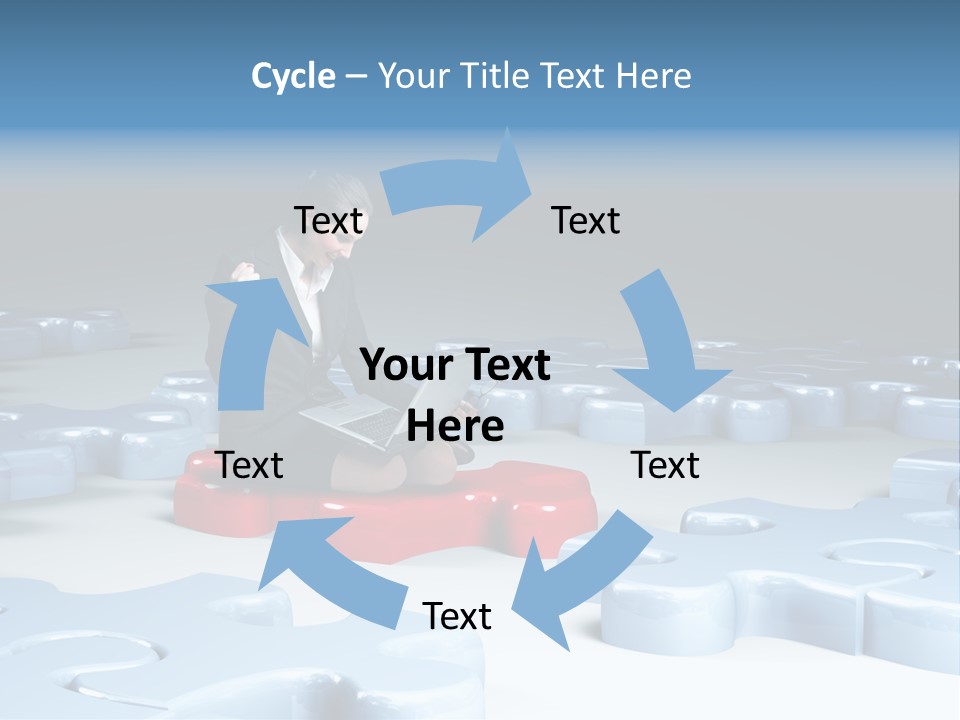 Jigsaw Plan Success PowerPoint Template