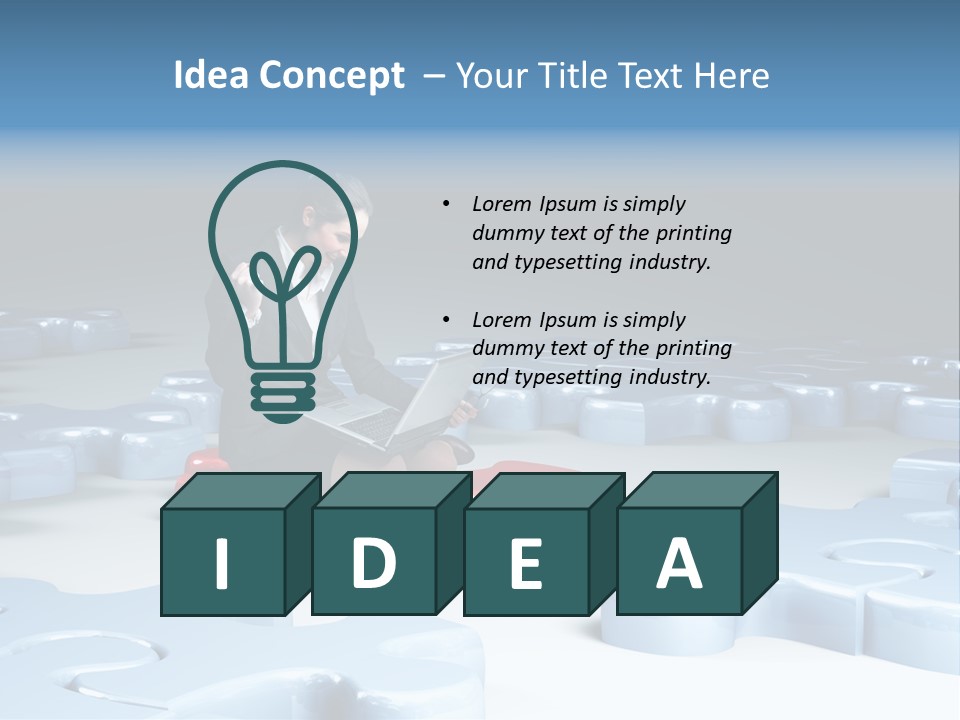 Jigsaw Plan Success PowerPoint Template