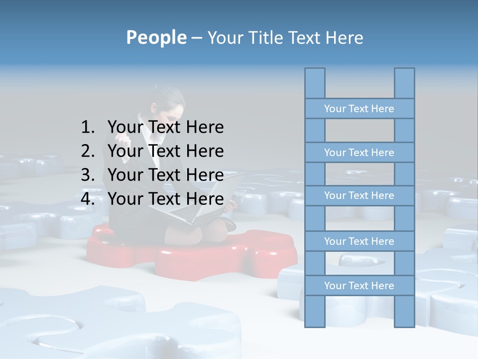 Jigsaw Plan Success PowerPoint Template