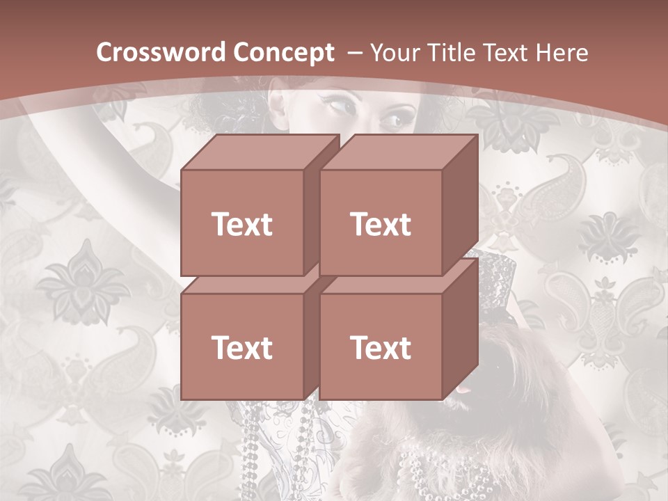 Glamour Texture Vogue PowerPoint Template