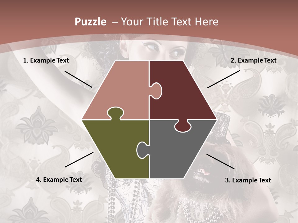 Glamour Texture Vogue PowerPoint Template