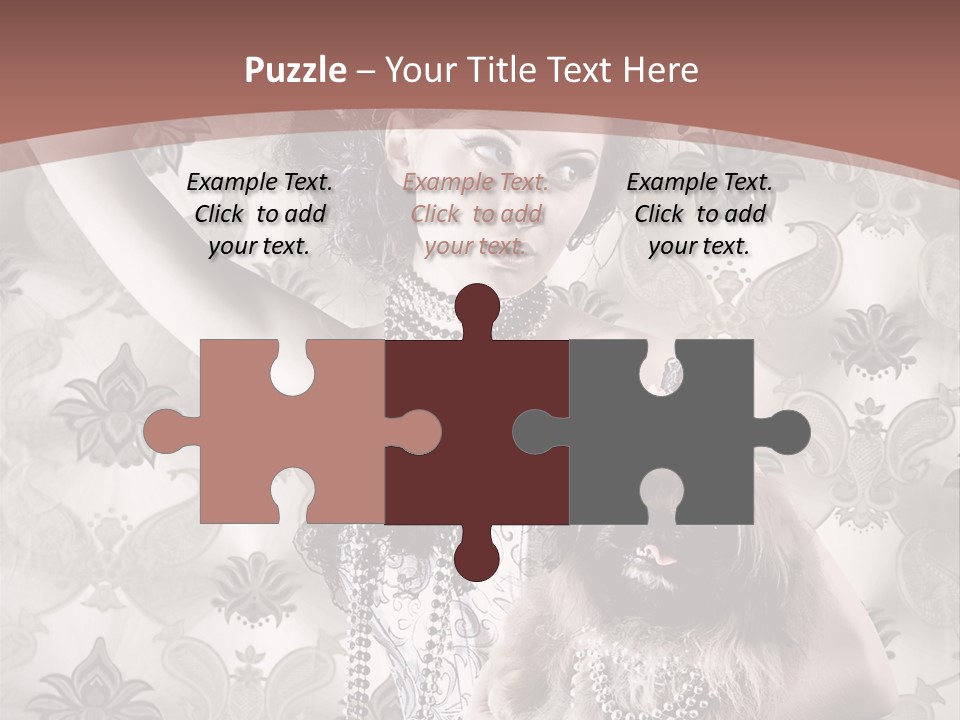 Glamour Texture Vogue PowerPoint Template