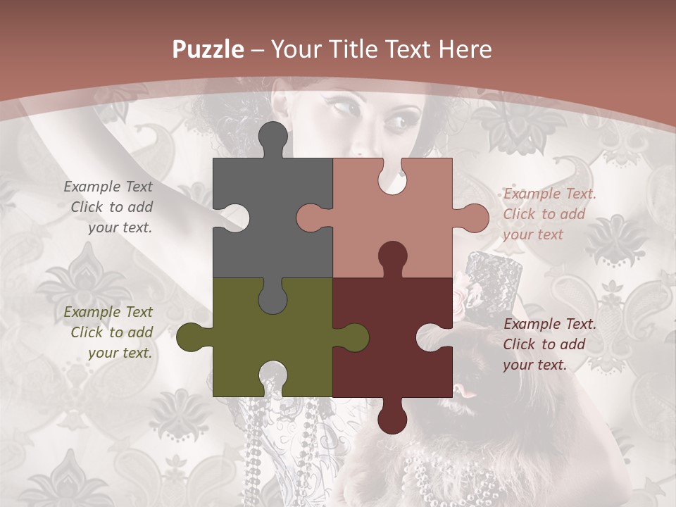 Glamour Texture Vogue PowerPoint Template