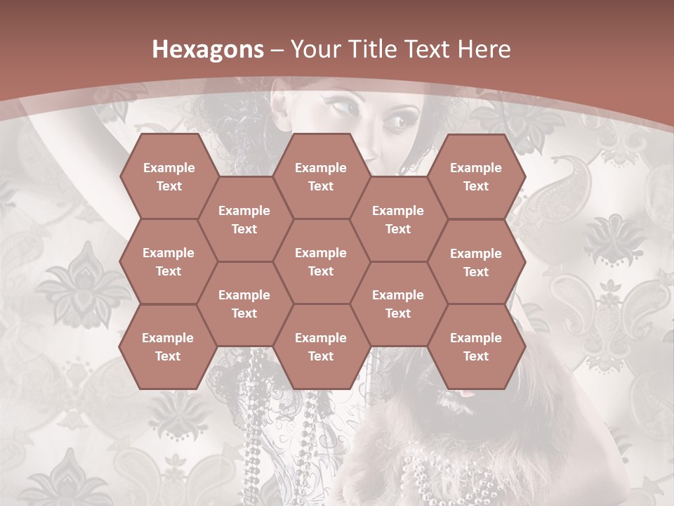 Glamour Texture Vogue PowerPoint Template