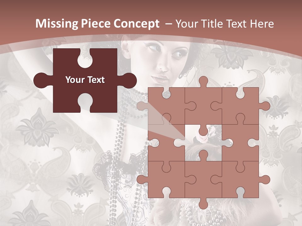 Glamour Texture Vogue PowerPoint Template