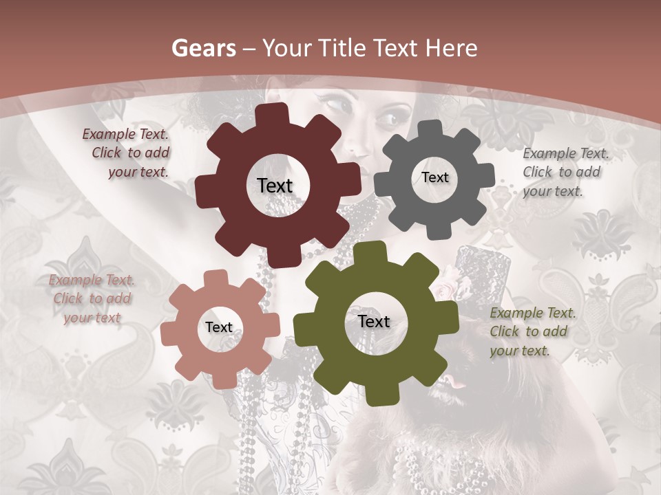 Glamour Texture Vogue PowerPoint Template