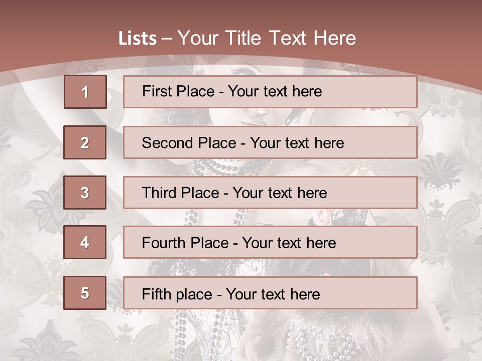 Glamour Texture Vogue PowerPoint Template