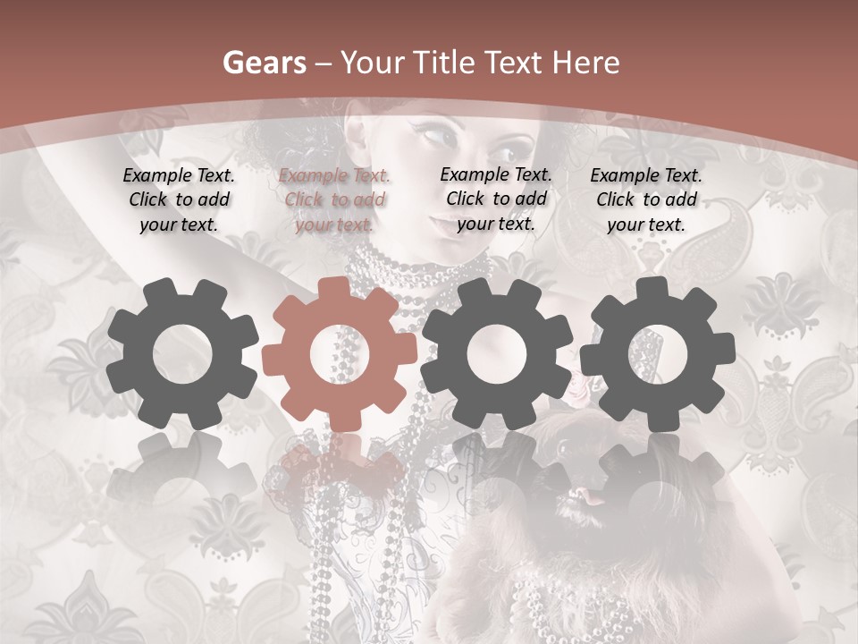 Glamour Texture Vogue PowerPoint Template