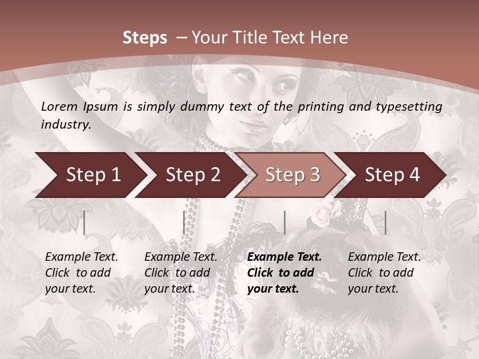 Glamour Texture Vogue PowerPoint Template