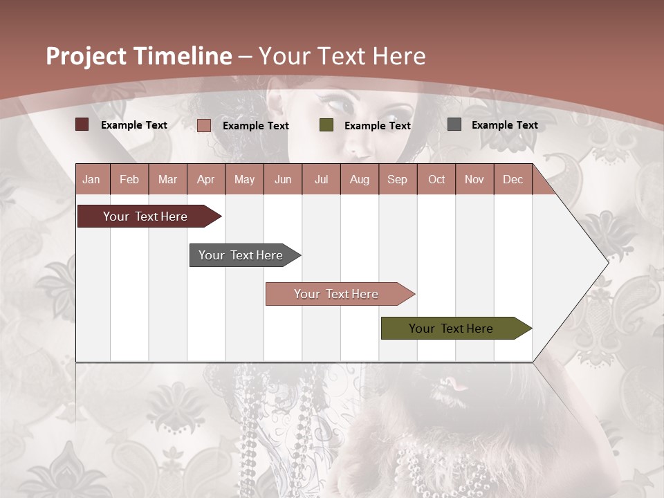 Glamour Texture Vogue PowerPoint Template