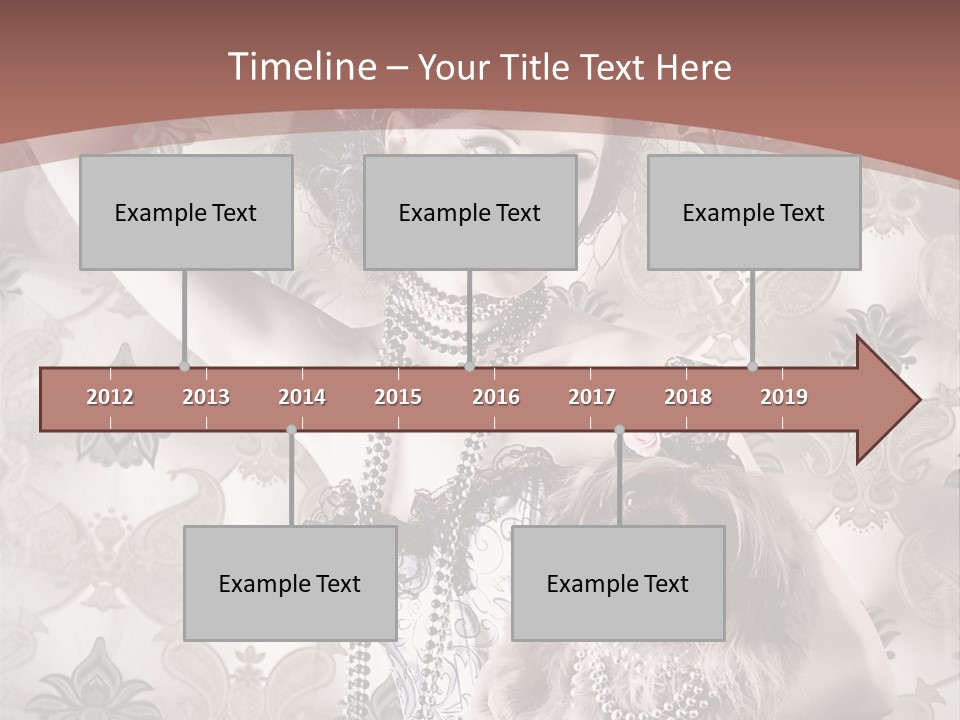 Glamour Texture Vogue PowerPoint Template