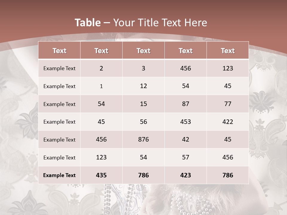 Glamour Texture Vogue PowerPoint Template