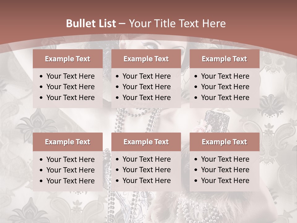 Glamour Texture Vogue PowerPoint Template