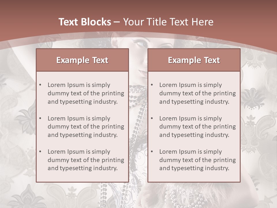 Glamour Texture Vogue PowerPoint Template