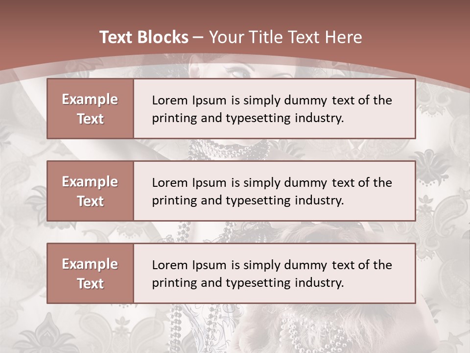 Glamour Texture Vogue PowerPoint Template