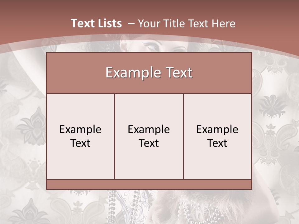 Glamour Texture Vogue PowerPoint Template