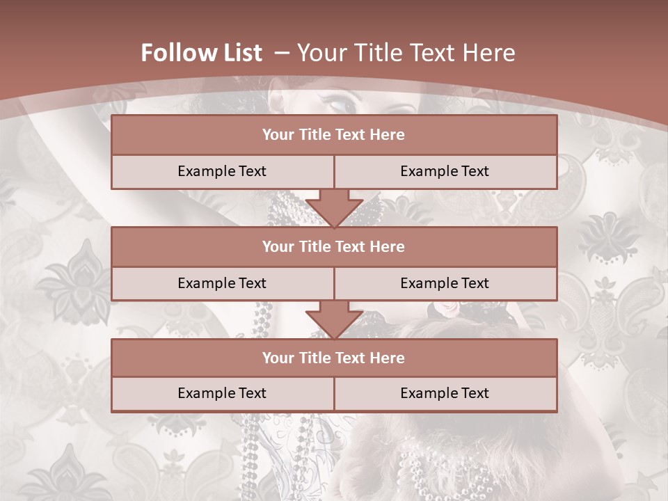 Glamour Texture Vogue PowerPoint Template