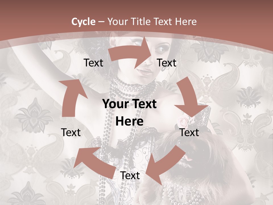 Glamour Texture Vogue PowerPoint Template